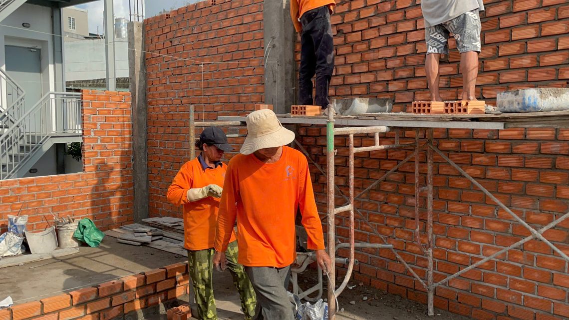 xây nhân công ở gò dầu